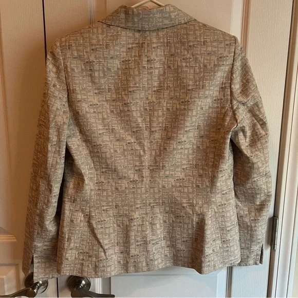 Evan‎ Picone Women's Textured Beige Blazer Size 8 - Picture 2 of 6